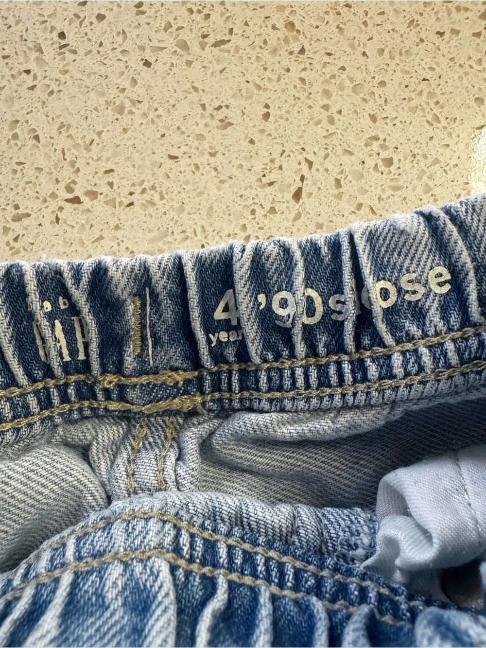 GAP Light Blue Denim Drawstring Shorts
